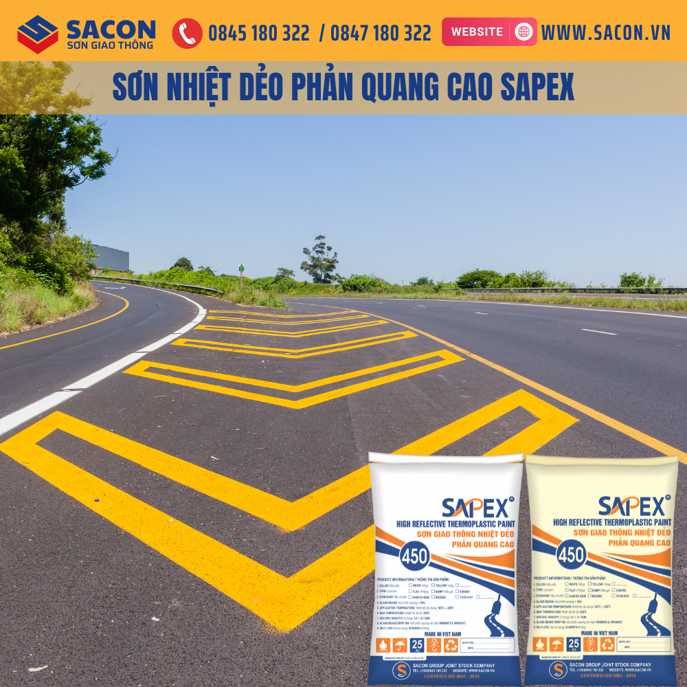 Sơn nhiệt dẻo phản quang cao SAPEX